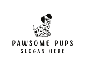 Dog - Dalmatian Dog Pet logo design