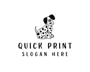 Dalmatian Dog Pet logo design