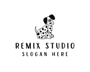 Dalmatian Dog Pet logo design