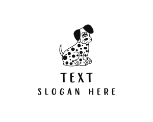 Dalmatian Dog Pet logo design