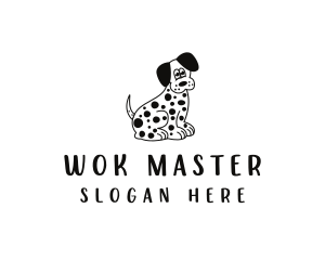 Dalmatian Dog Pet logo design