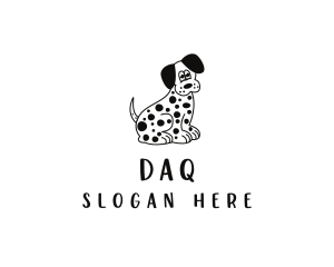 Cartoon - Dalmatian Dog Pet logo design