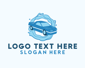 Cleaner - Blue Water Car Wash logo design