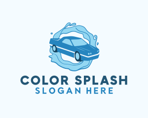 Blue Water Car Wash logo design