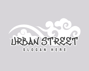 Street - Street Art Cloud Graffiti logo design