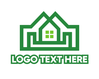 Double Green House Logo