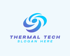 Thermal - Cooling Thermal Airflow logo design