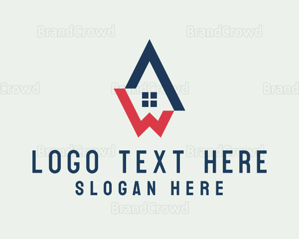 Housing Letter AW Monogram Logo