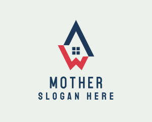 Housing - Housing Letter AW Monogram logo design