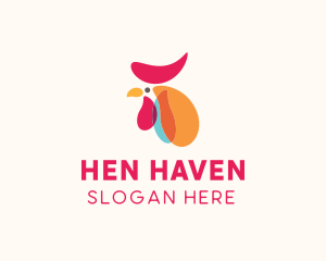 Chicken Rooster Poultry logo design