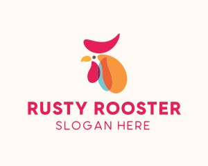 Chicken Rooster Poultry logo design