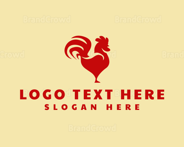 Red Rooster Chicken Logo