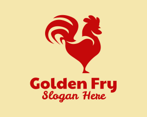 Red Rooster Chicken  logo design