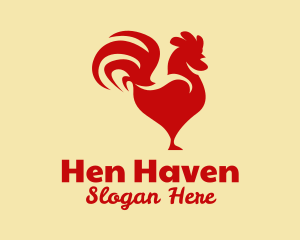 Red Rooster Chicken  logo design