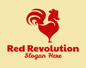 Red Rooster Chicken  logo design