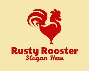 Red Rooster Chicken  logo design