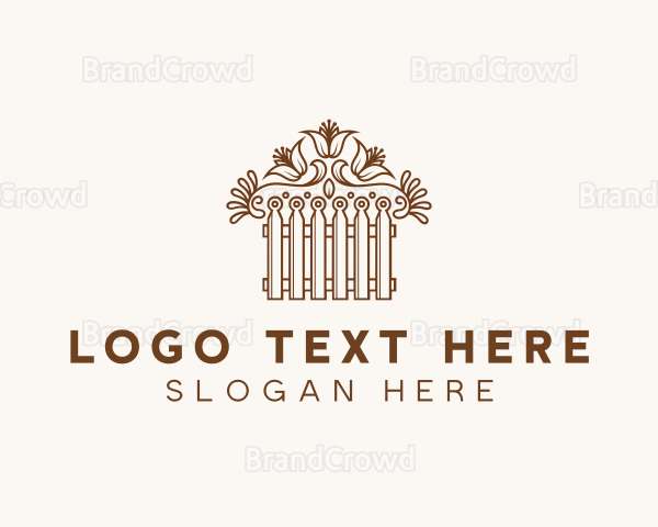 Floral Garden Fence Logo