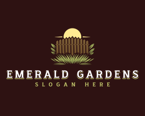 Grass Garden Fence logo design