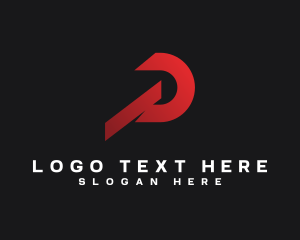 Company - Logistics Industry Business Letter P logo design