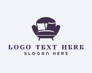 Upholsterer - Interior Design Sofa Chair logo design