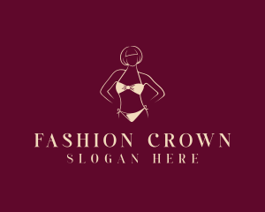 Bikini Lingerie Fashion logo design