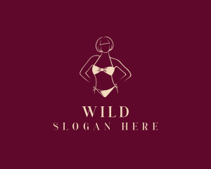 Sexy - Bikini Lingerie Fashion logo design
