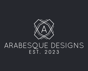 Geometric Line Interior Design logo design