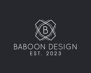 Geometric Line Interior Design logo design