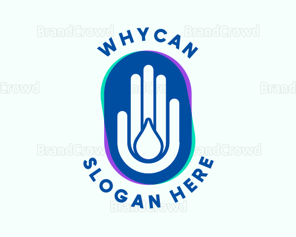 Hand Water Cleaning Logo