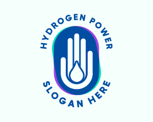 Hydrogen - Hand Water Cleaning logo design