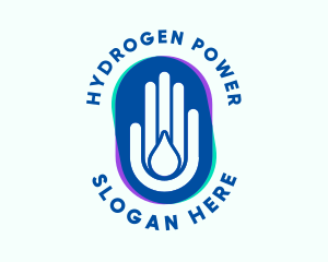 Hand Water Cleaning  logo design