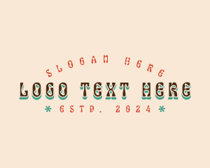 70s - Retro Hippie Brand logo design