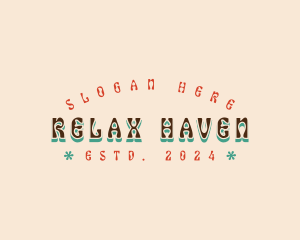 Retro Hippie Brand Logo