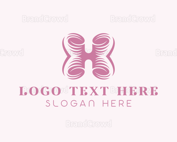 Beauty Salon Letter H Logo