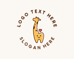 Oral Hygiene - Giraffe Dental Clinic logo design