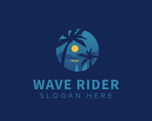 Sun Beach Resort logo design