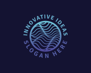 Modern Waves Technology logo design