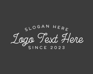 Writing - Simple Chalk Business logo design