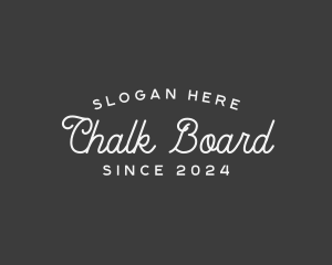 Simple Chalk Business logo design