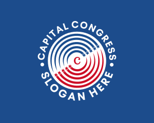 Congress - Spiral American Patriotic Star logo design