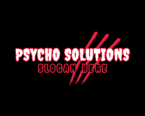 Psycho - Scary Claw Company logo design