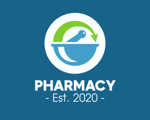 Medical Pharmacy Arrow logo design