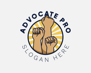 Advocate - Equality Advocate Fist logo design