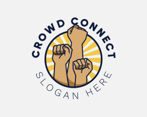 Crowd - Equality Advocate Fist logo design