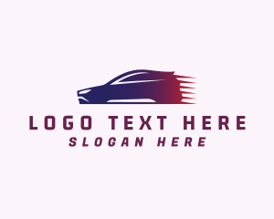 Car Dealer - Drag Racing Car logo design