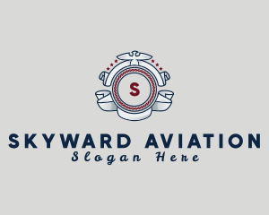 Pilot Aviation Badge  logo design