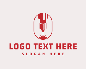 Machine - CNC Laser Cutting Machine logo design