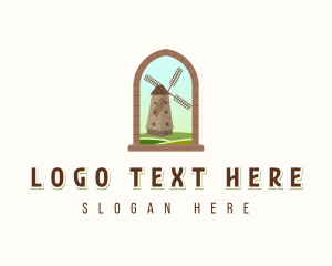 Countryside - Windmill Farm Countryside logo design
