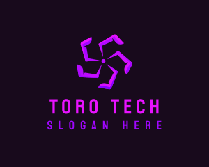 Tech Propeller Fan logo design