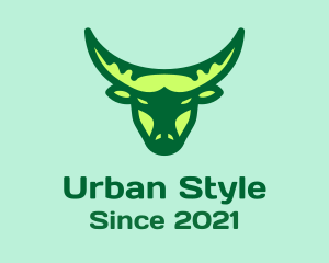 Matador - Green Ox Head logo design